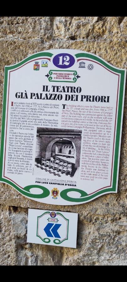 Apartmán La Casa Del Teatro Campiglia dʼOrcia Exteriér fotografie